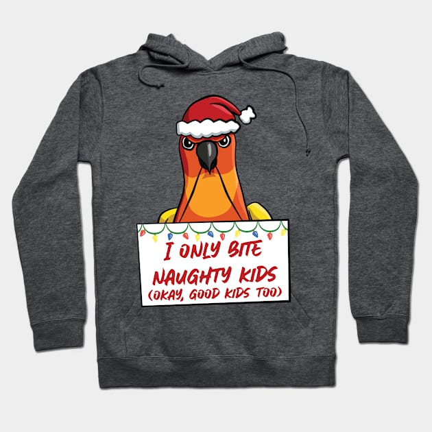 Only Bite Naughty Kids Sun Conure Hoodie by punkburdarts